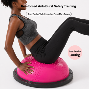 Advanced Stability Trainer Kit (Half Yoga Ball + Bands + Pump)